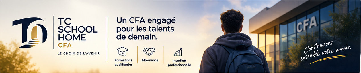 TC School Home CFA, un CFA engagé pour les talents de demain : formations qualifiantes, alternance, insertion professionnelle